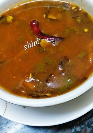A picture of Udupi Tomato Rasam.