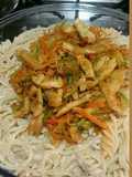 Espagueti con pollo