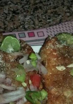 صورة لوصفة سمك مقلي بحشو الطماطم