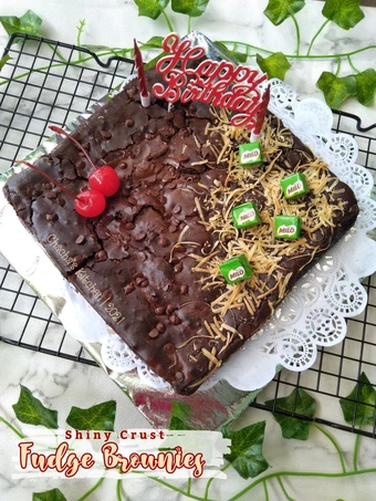 Cara Mudah Membuat Resep Shiny Crust Brownies dengan Tips yang  Bikin Ketagihan Anti Ribet, Bikin Ngiler