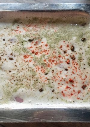 A picture of Veg raita.
