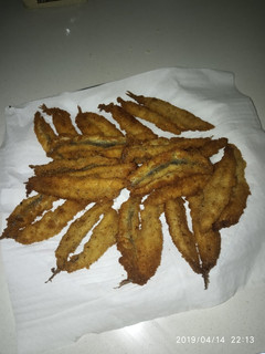 Una foto de Boquerones rebozados con pan rallado