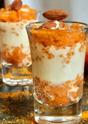 মতিচুর আপেল রাবড়ি পারফে শটস (Motichur apple rabri parfait shot recipe in Bengali) রেসিপির প্রধান ছবি