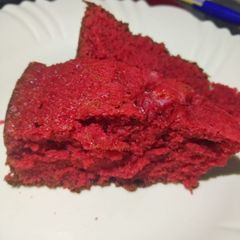 A picture of Red velvet cake #foodphotoghraphychallenge.