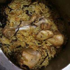 Chicken dum biryani A picture of Chicken dum biryani.