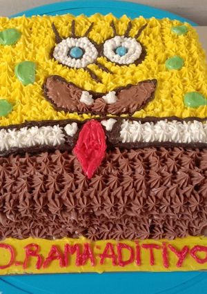 Foto resep Base cake tart spongebob pemula