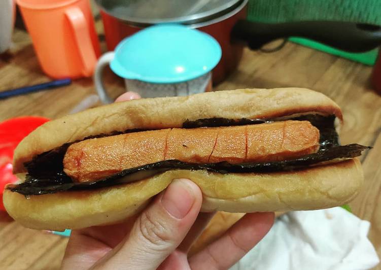 Cara Gampang Menyiapkan Hot dog Nori, Sempurna