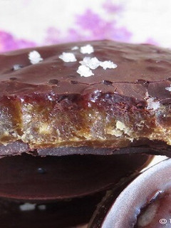 A picture of Dates and chocolate patties.