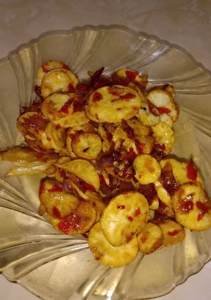 Foto resep 16.Keripik singkong pedas Manis