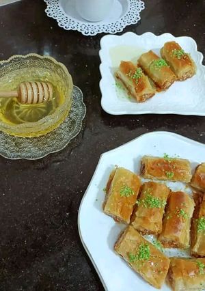صورة لوصفة بقلاوة تركية