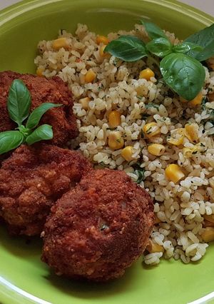 Csirkefasírt bulgurral recept fotója