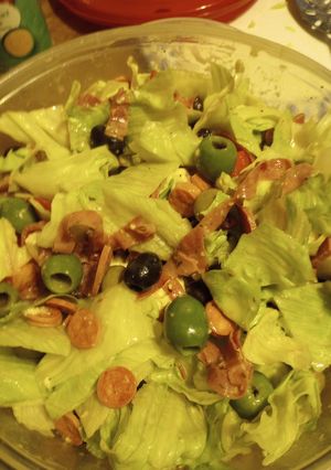 A picture of The Pastrami Salad.