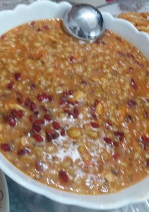 عکسی از دستور سوپ جو