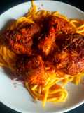 Paprika-Crusted Fish dengan Salad Spaghetti Cold-Pasta