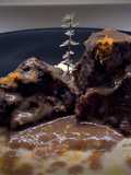 Guancia di manzo brasata al Chianti con purè di patate