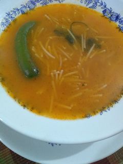 Una foto de Sopa de fideo