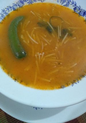 Una foto de Sopa de fideo
