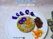Gambar nasi gurih bunga telang