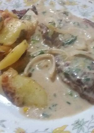 Una foto de Churrasquitos con salsa de verdeo