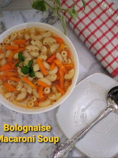 Foto resep Bolognaise Macaroni Soup