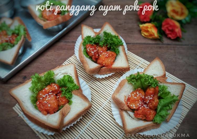 Roti Panggang Ayam Pok-pok