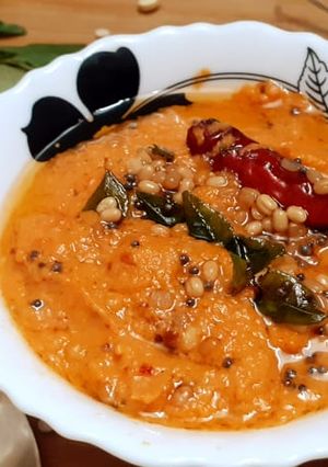 A picture of Red chutney.