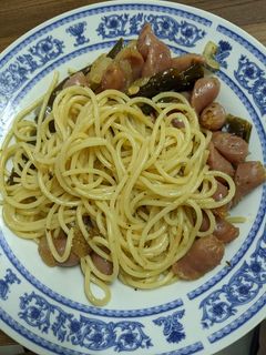 清炒剝皮辣椒義大利麵 的食譜成品照片