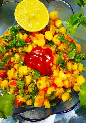A picture of Crispy and tangi sweet corn chat.