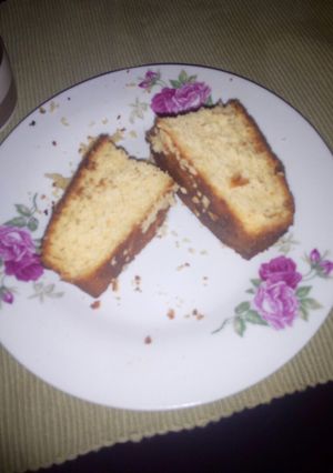 A picture of Strawberry/vanilla cake.#localfood contest.Mombasa.