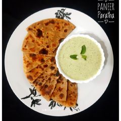 A picture of Stuffed Paneer / Cottage Cheese Paratha.