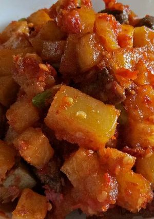 Foto resep Sambel goreng ati ampela pete