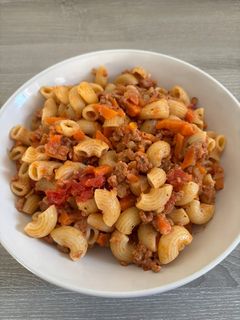 Una foto de Pasta a la boloñesa