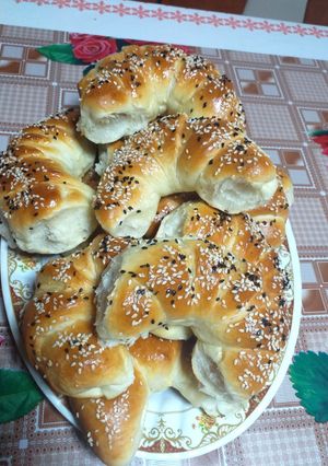 O poză a rețetei Cornuri cu rahat.