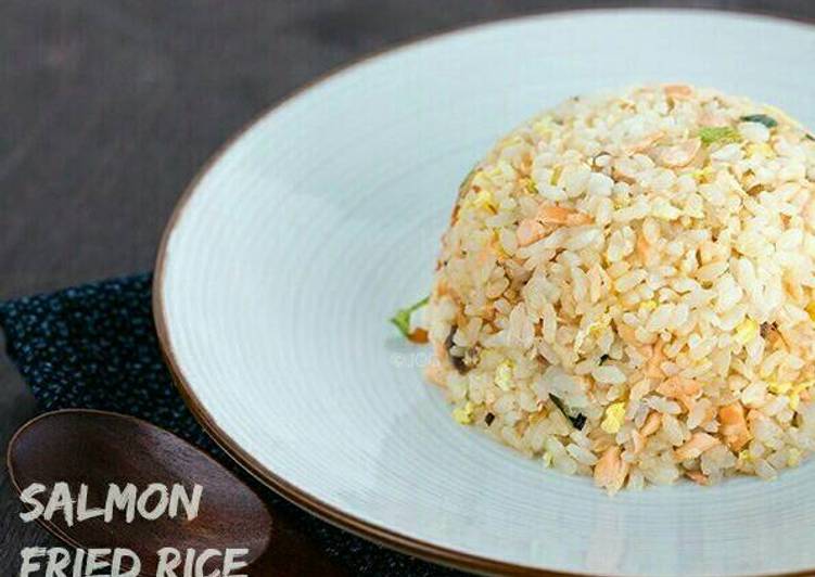 Bagaimana Membuat 9. Salmon Fried Rice/Sake Chahan NO MSG yang Lezat Sekali