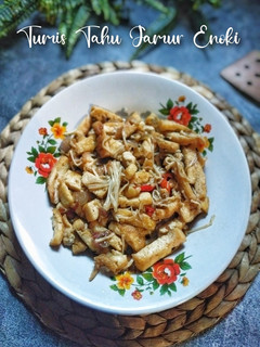 Foto resep Tumis Tahu Jamur Enoki