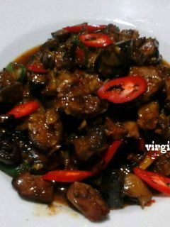 Foto resep Krengsengan hati ampela pedas