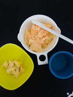 Foto resep MPASI 7m+ : Mashed Potato with Salmon
