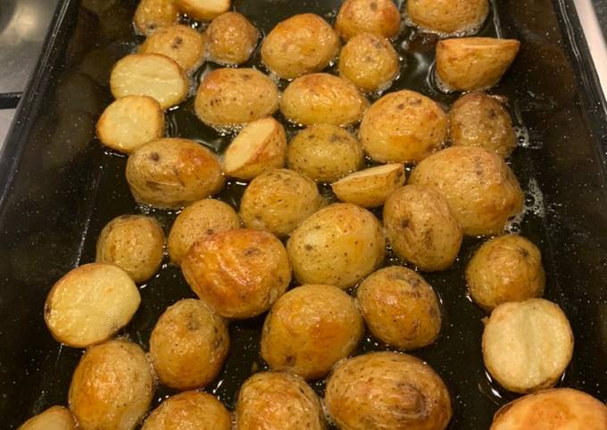 Roast potatoes in ghee (clarified butter)