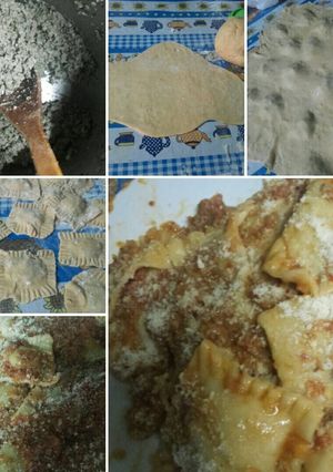 Una foto de Relleno para ravioles de carne