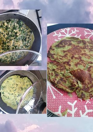 Una foto de Torta de huevo con espinaca