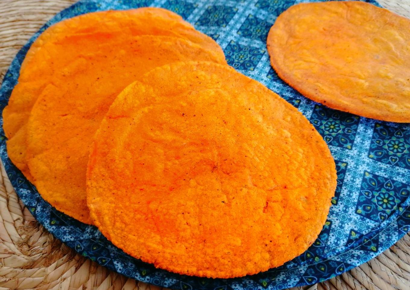 Tortillas con achiote🧡🌮
