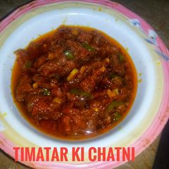 A picture of Timatar ki chutney.