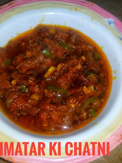 A picture of Timatar ki chutney.