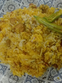 A picture of Chicken Boneless Handi Biryani.