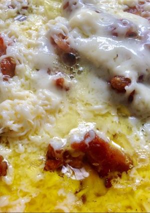 Foto resep Kulit Ayam Crispy With Egg and Cheese