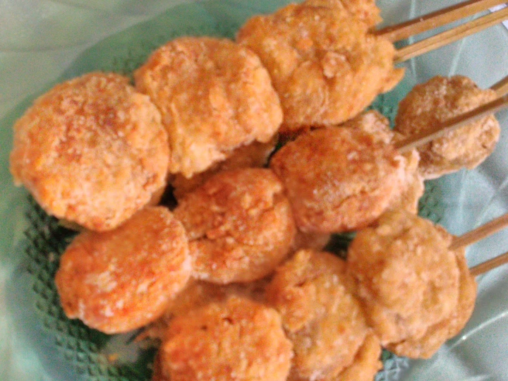 Langkah Gampang Menyiapkan Resep Sate Baso Crispy yang Lezat Anti Ribet, Uenak Banget