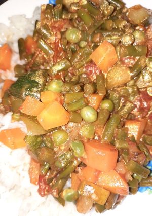A picture of Vegetables stew.
