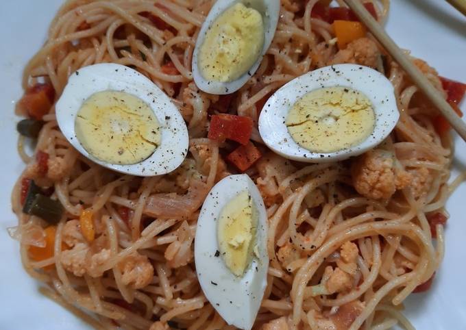 Egg Noodles with Tomato sauce