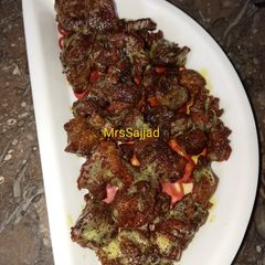 A picture of Fried dry meat.