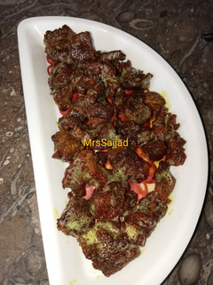 A picture of Fried dry meat.